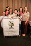 Showing the YES (Youth Environmental Stewardship) banner that our club earned for our recycling efforts this year.  Our club met the criteria set by Keep Thomas County Beautiful for our recycling project. In addition to the K-Kids representatives and faculty advisers is Erin West, Vice President of the TCCHS Key Club.